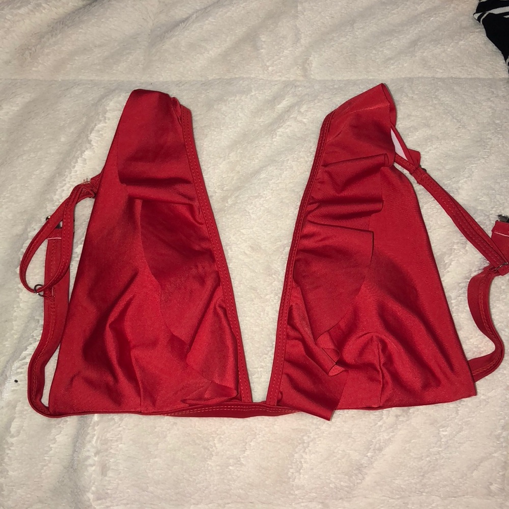 Zaful red bikini top size M